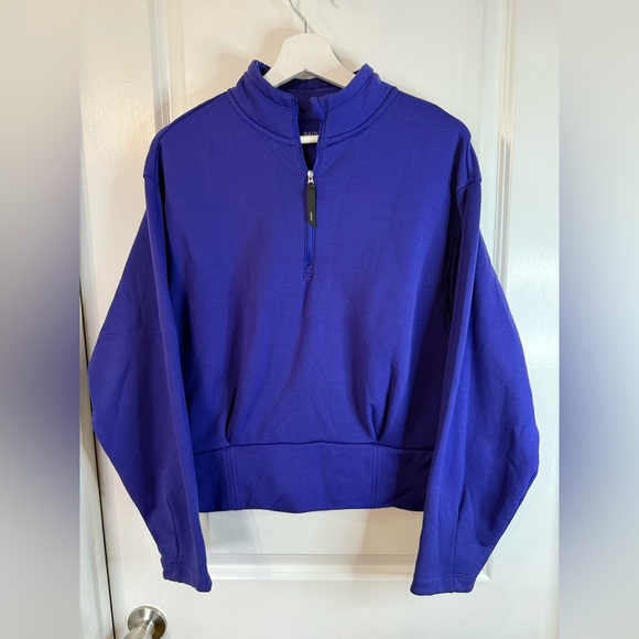 Athleta Women’s Purple Altitude Polartec Pullover Sweatshirt - Size Large - Picture 1 of 11